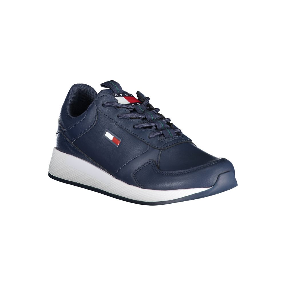 Tommy Hilfiger Blue Polyurethane Men Sneaker - Luxe Marca