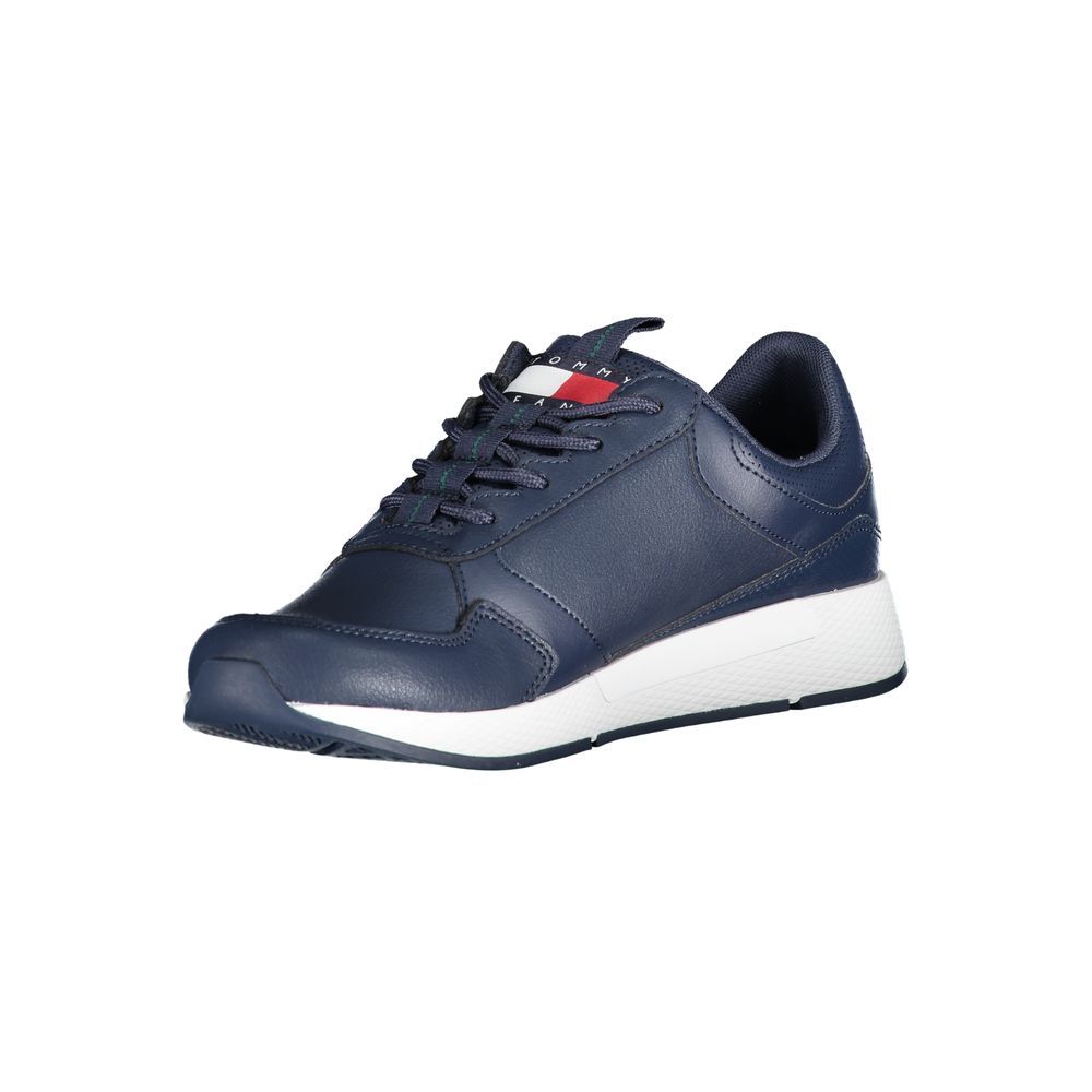 Tommy Hilfiger Blue Polyurethane Men Sneaker - Luxe Marca