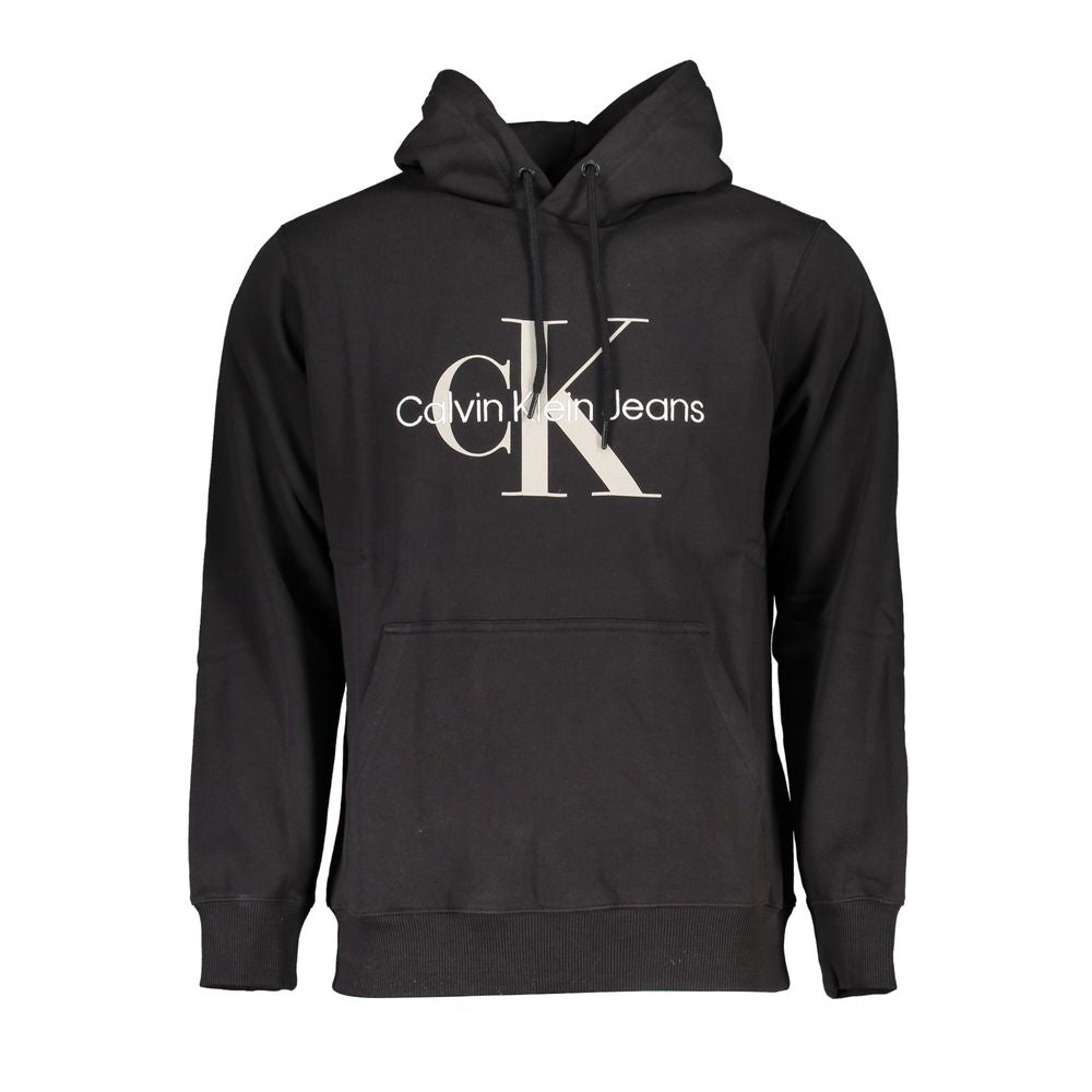 Calvin Klein Black Cotton Men Sweatshirt - Luxe Marca