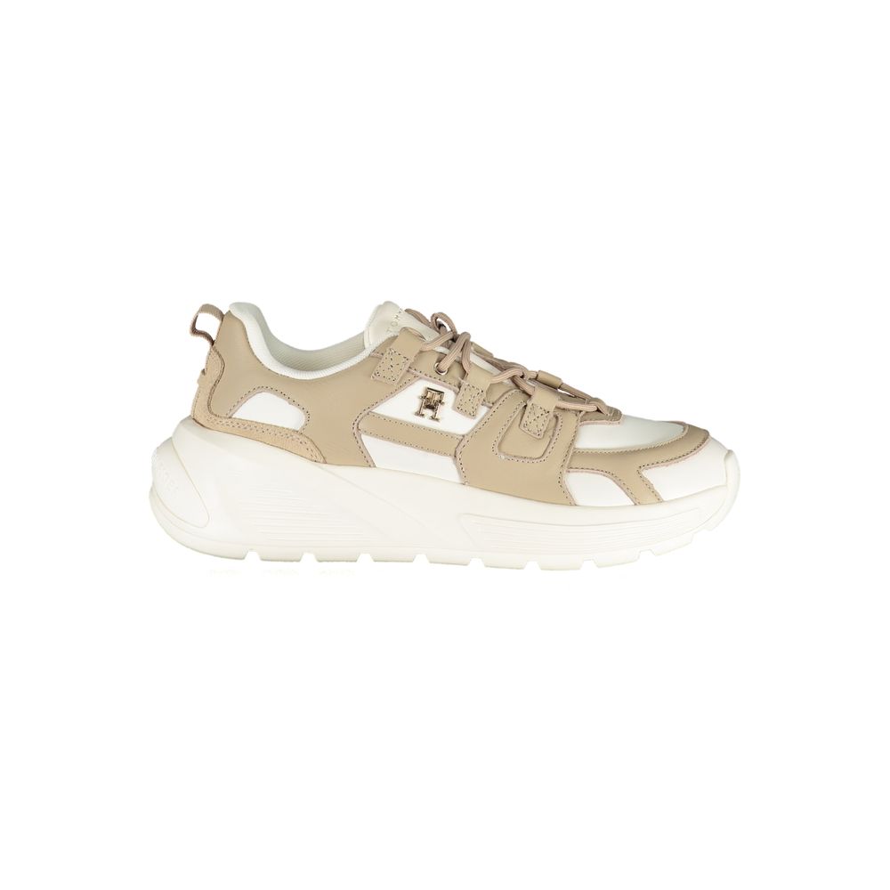 Tommy Hilfiger Bianco Polyurethane Women Sneaker - Luxe Marca