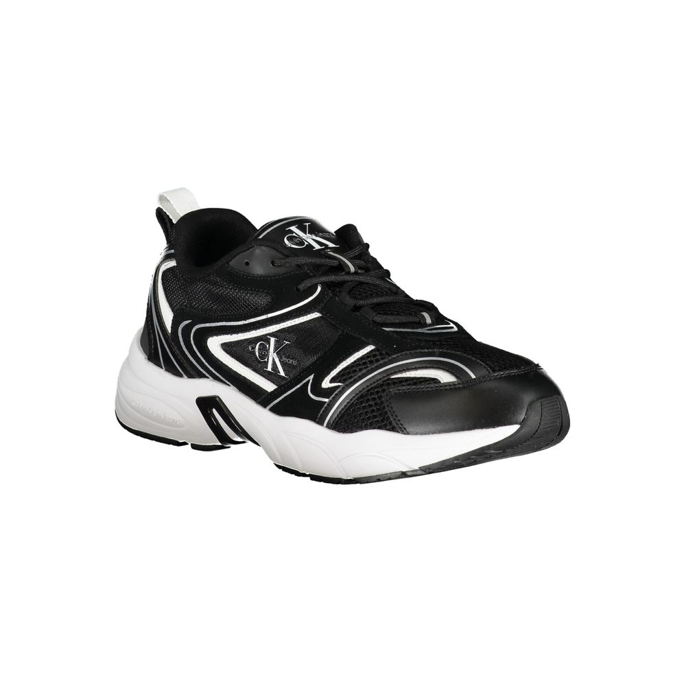 Calvin Klein Black Polyurethane Men's Sneaker - Luxe Marca