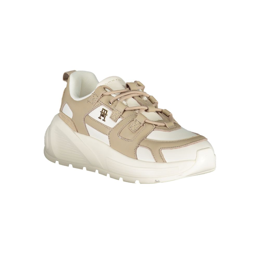 Tommy Hilfiger Bianco Polyurethane Women Sneaker - Luxe Marca