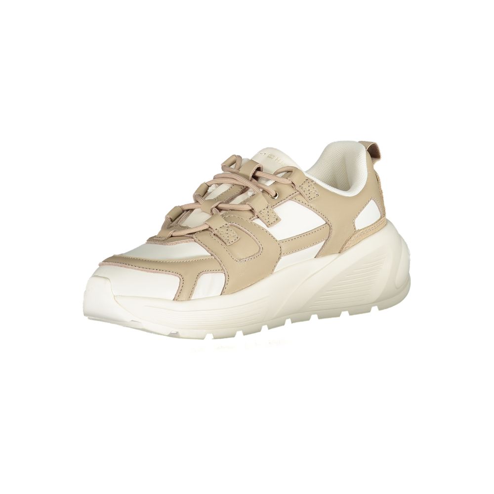 Tommy Hilfiger Bianco Polyurethane Women Sneaker - Luxe Marca