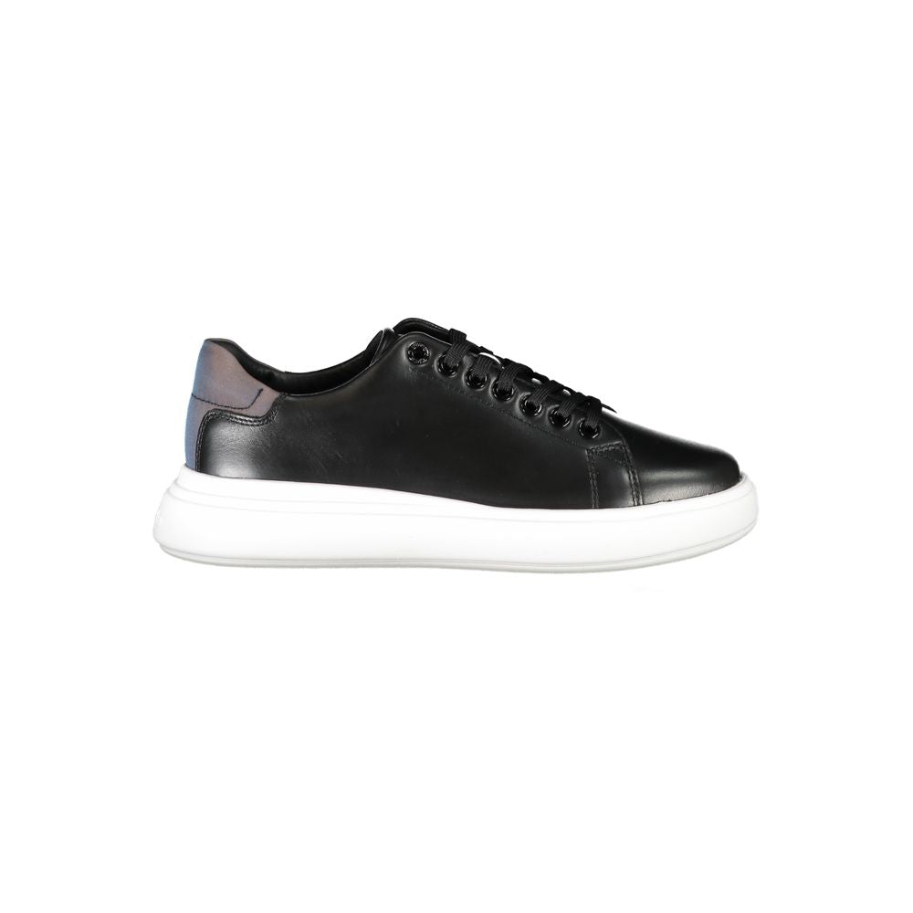 Calvin Klein Black Leather Women Sneaker - Luxe Marca