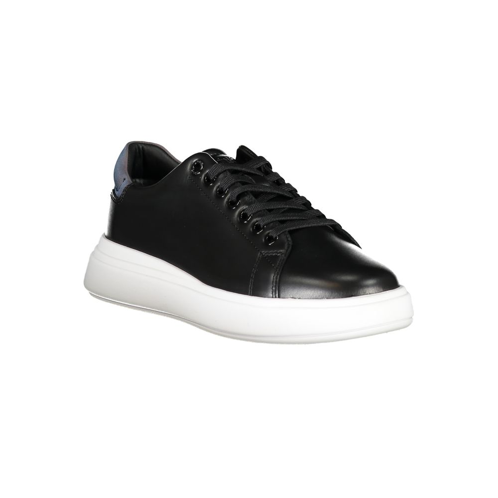 Calvin Klein Black Leather Women Sneaker - Luxe Marca
