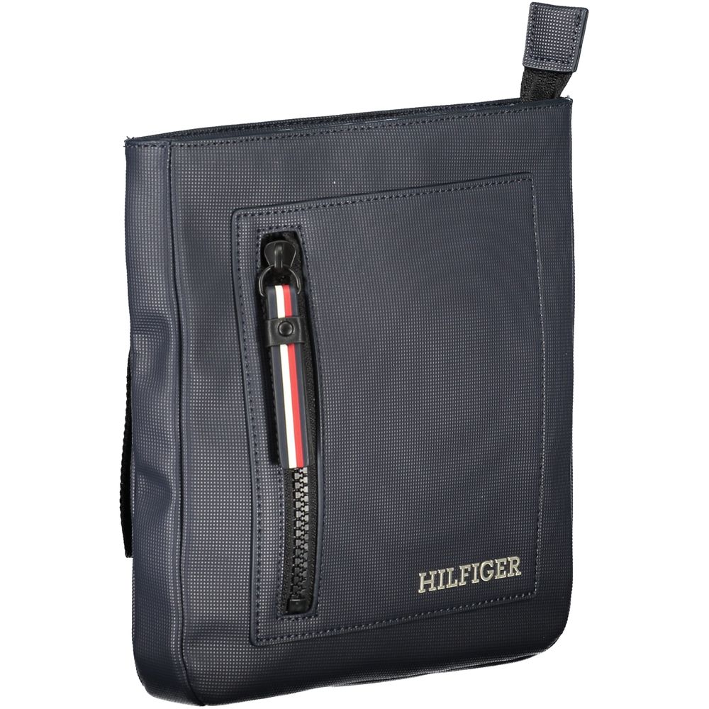 Tommy Hilfiger Navy Polyurethane Men's Shoulder Bag - Luxe Marca