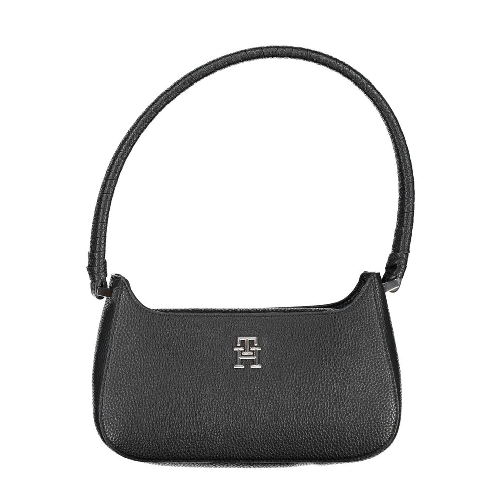 Tommy Hilfiger Black Polyurethane Women Handbag - Luxe Marca