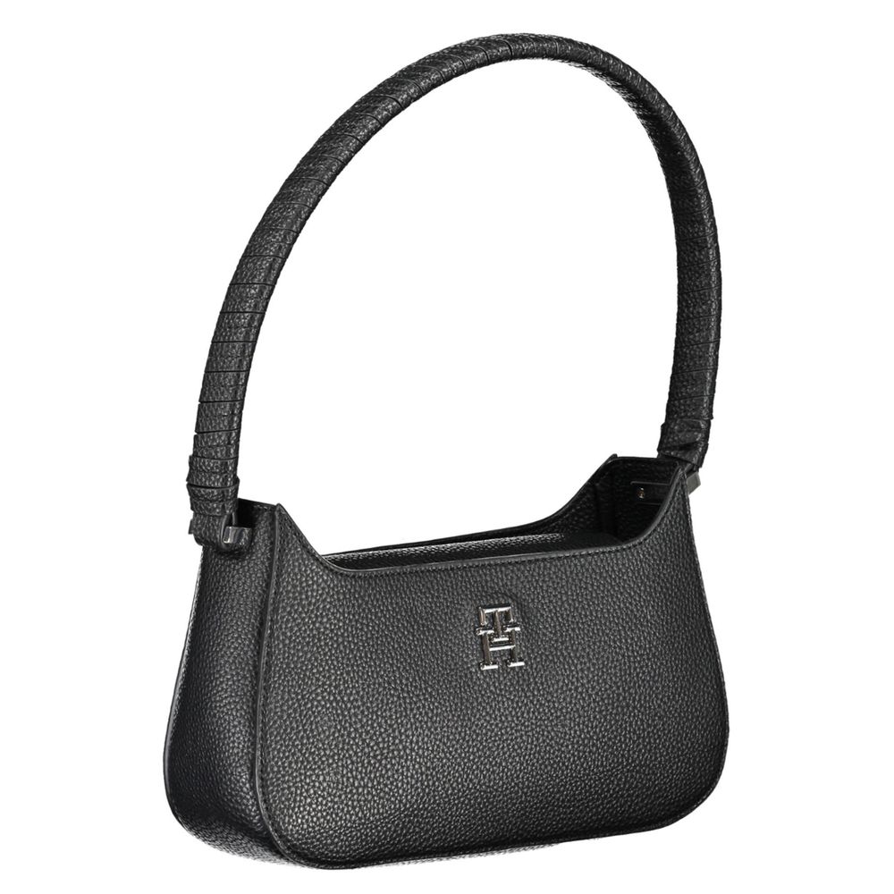 Tommy Hilfiger Black Polyurethane Women Handbag - Luxe Marca