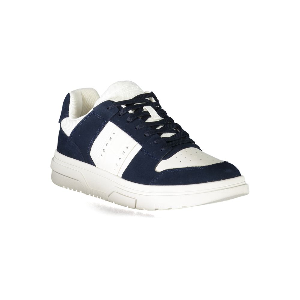 Tommy Hilfiger Blue Polyurethane Men Sneaker - Luxe Marca