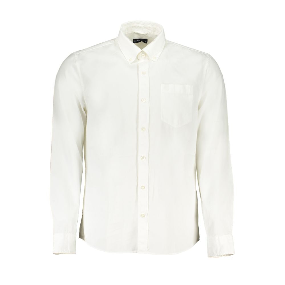 North Sails White Cotton Men Shirt - Luxe Marca