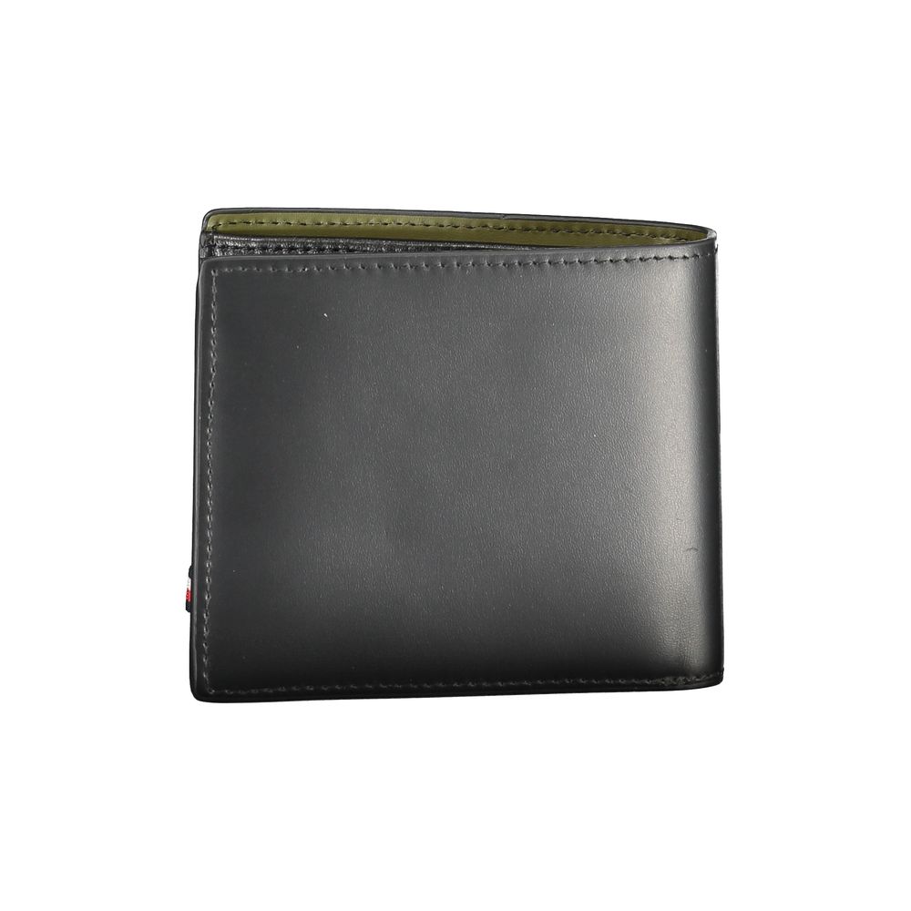 Tommy Hilfiger Black Leather Men's Wallet - Luxe Marca