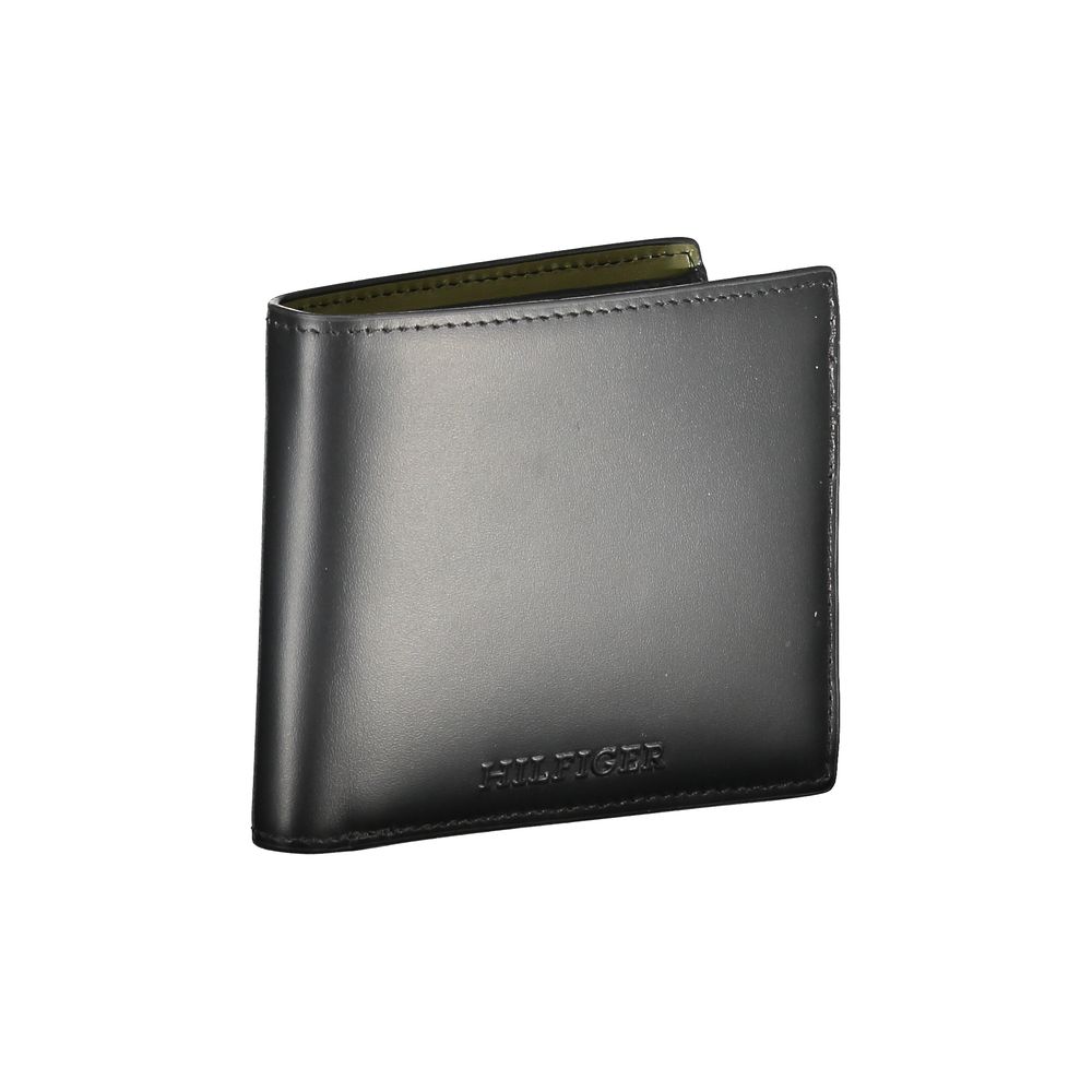 Tommy Hilfiger Black Leather Men's Wallet - Luxe Marca