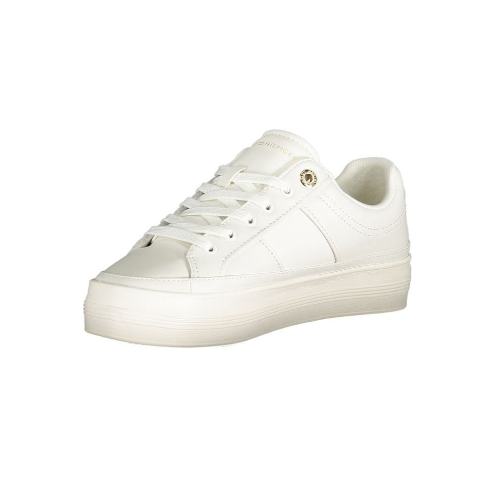 Tommy Hilfiger Bianco Polyurethane Women Sneaker