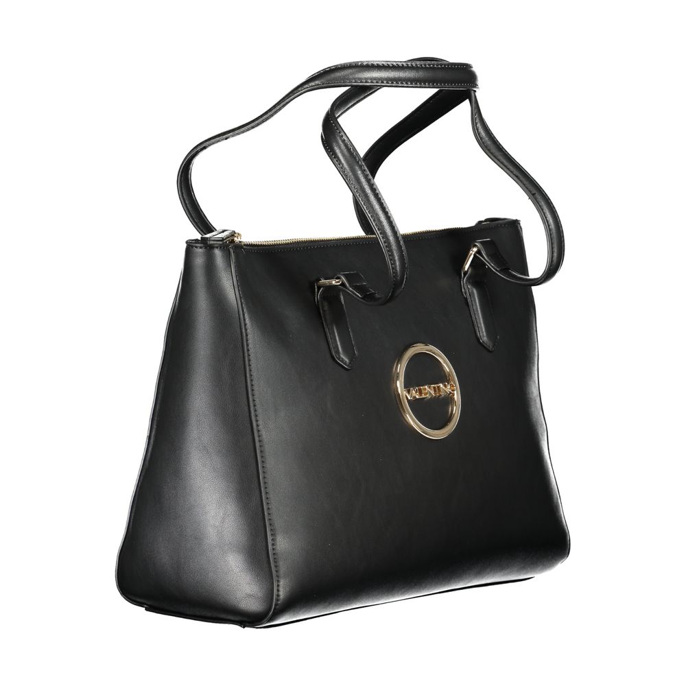 Mario Valentino Black Polyurethane Women Handbag
