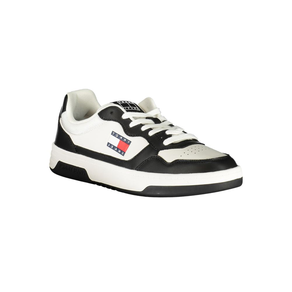 Tommy Hilfiger Black Leather Men Sneaker