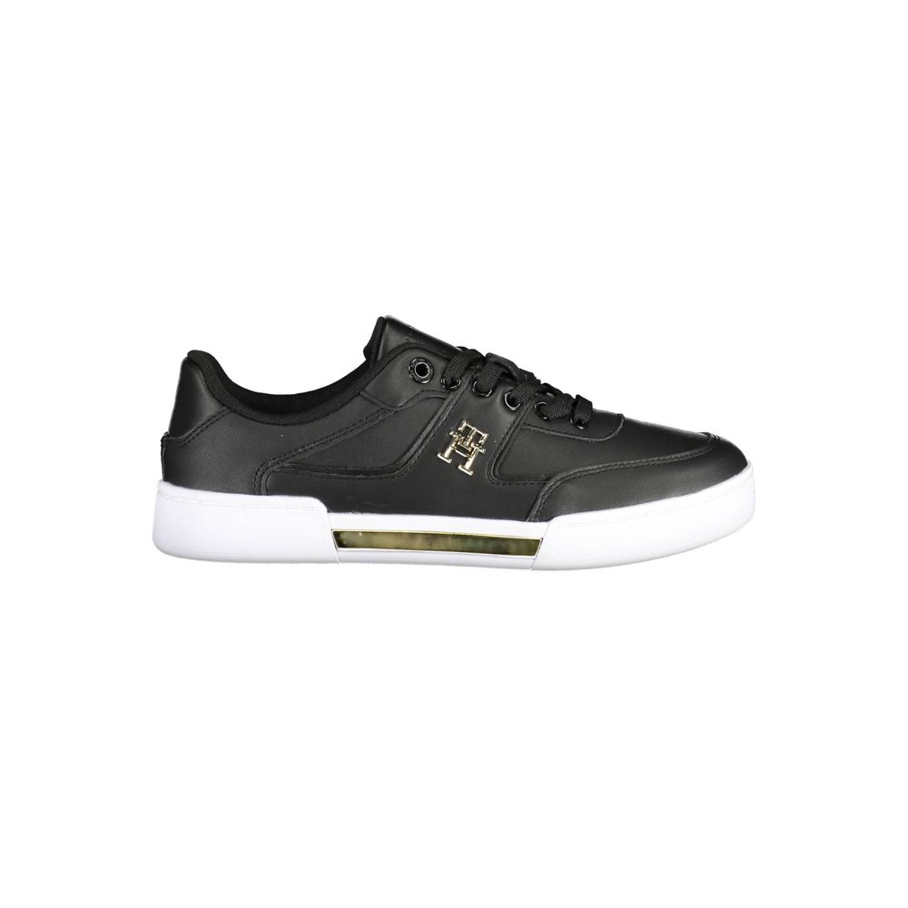 Tommy Hilfiger Black Polyester Women Sneaker - Luxe Marca