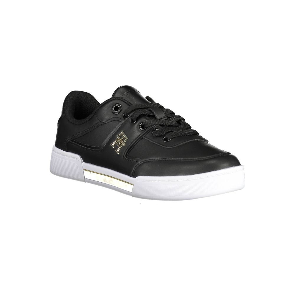 Tommy Hilfiger Black Polyester Women Sneaker - Luxe Marca