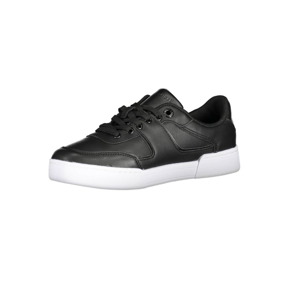 Tommy Hilfiger Black Polyester Women Sneaker - Luxe Marca