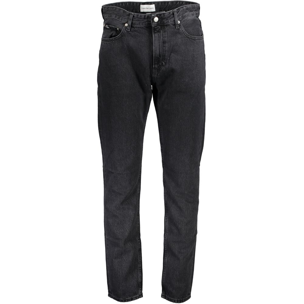 Calvin Klein Black Cotton Men Jeans - Luxe Marca