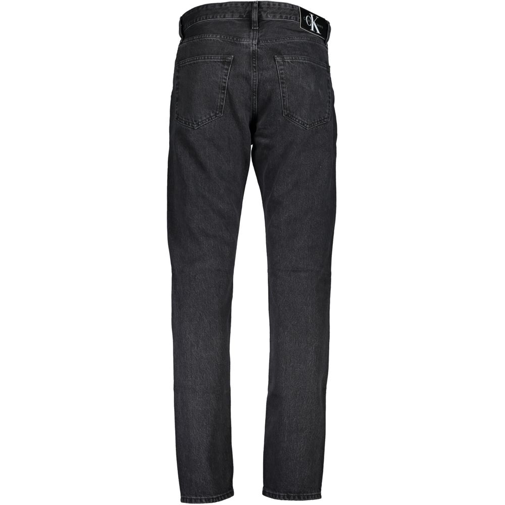 Calvin Klein Black Cotton Men Jeans - Luxe Marca