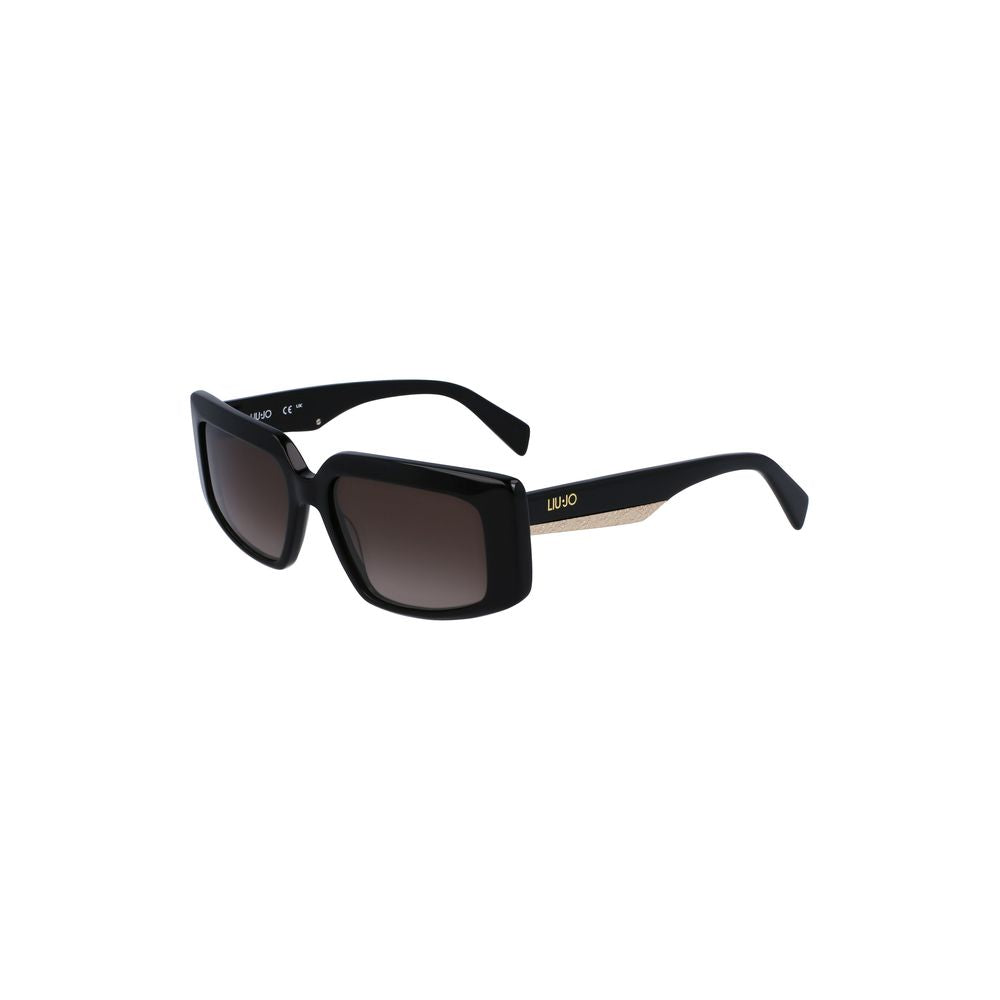Liu Jo Black Acetate Women Sunglasses