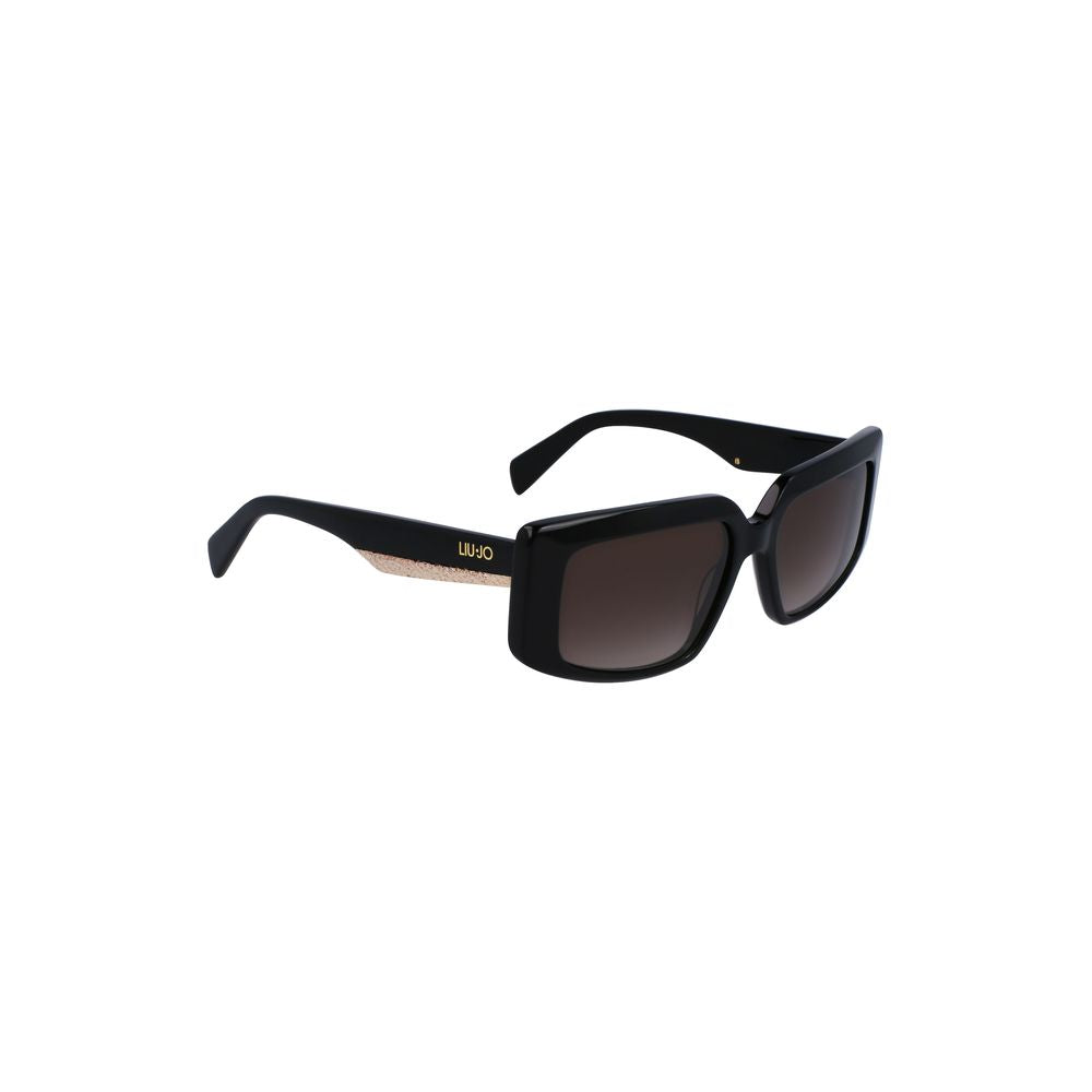 Liu Jo Black Acetate Women Sunglasses - Luxe Marca