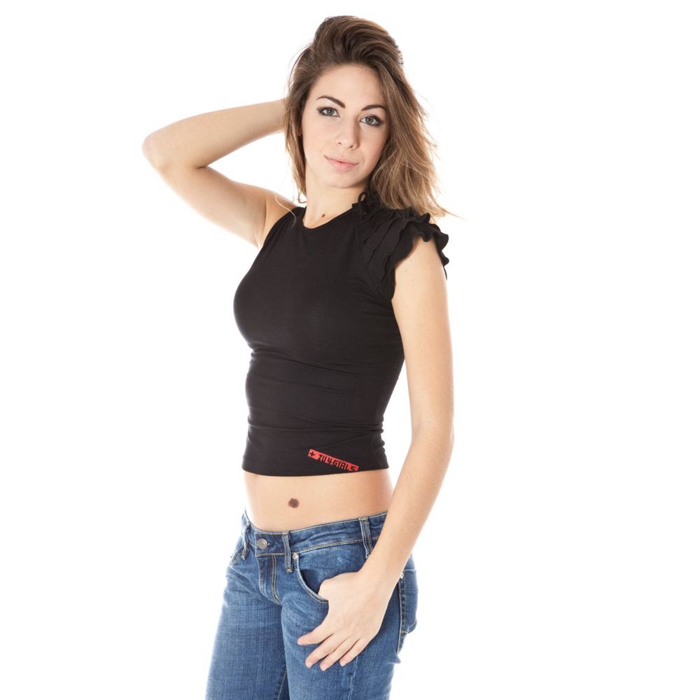 Zuelements تي شيرت ليكرا أسود للنساء