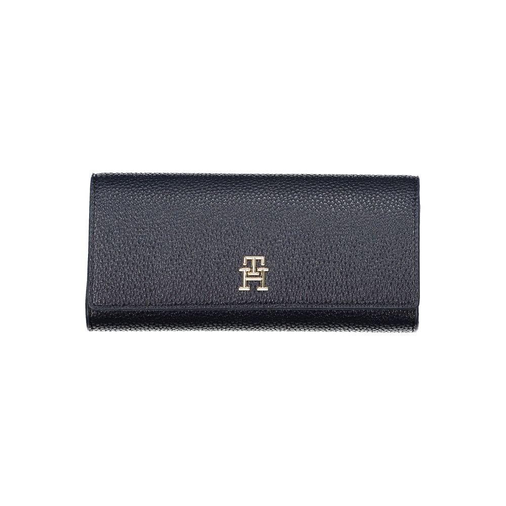 Tommy Hilfiger Blue Polyurethane Women Wallet - Luxe Marca