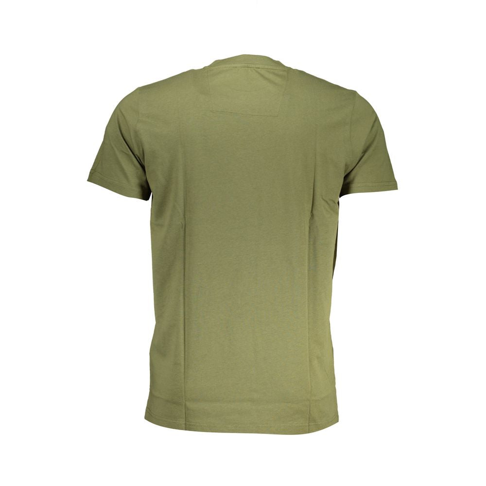 Cavalli Class Green Cotton Men T-Shirt