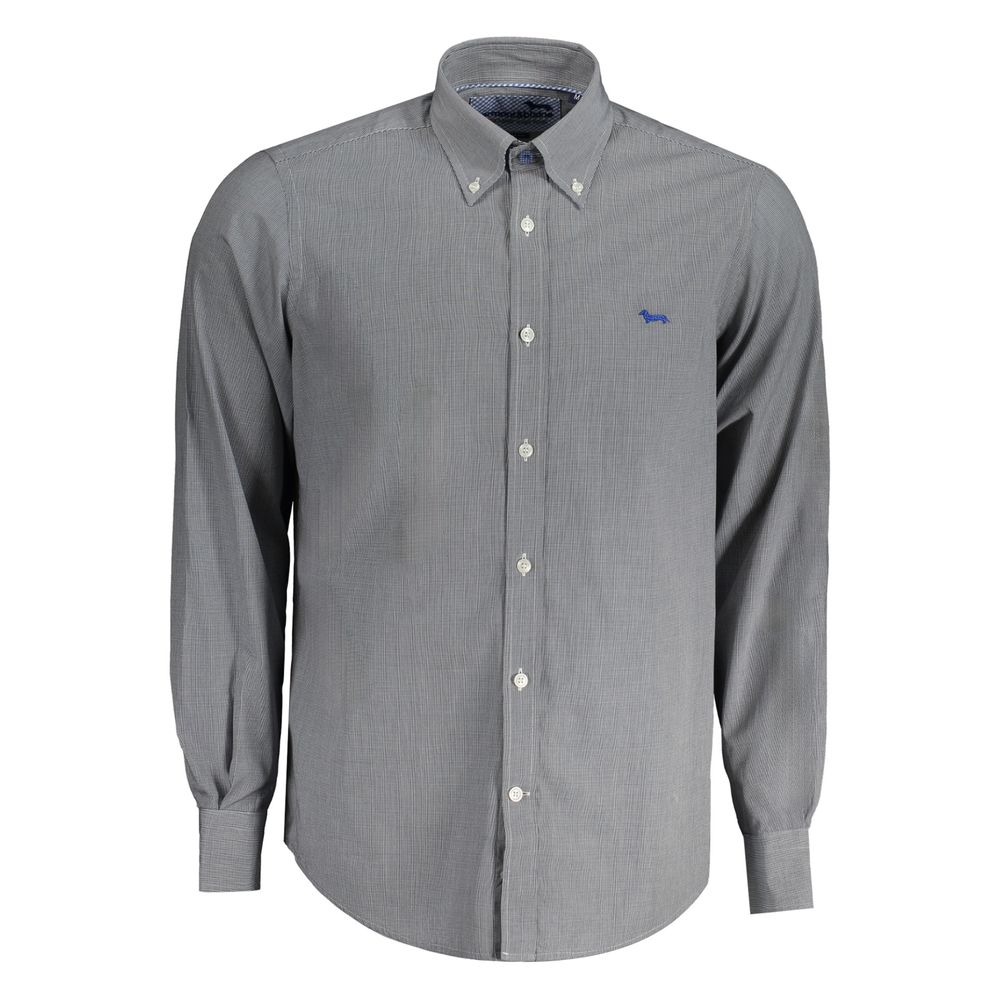 Harmont & Blaine Blue Organic Cotton Men's Shirt - Luxe Marca