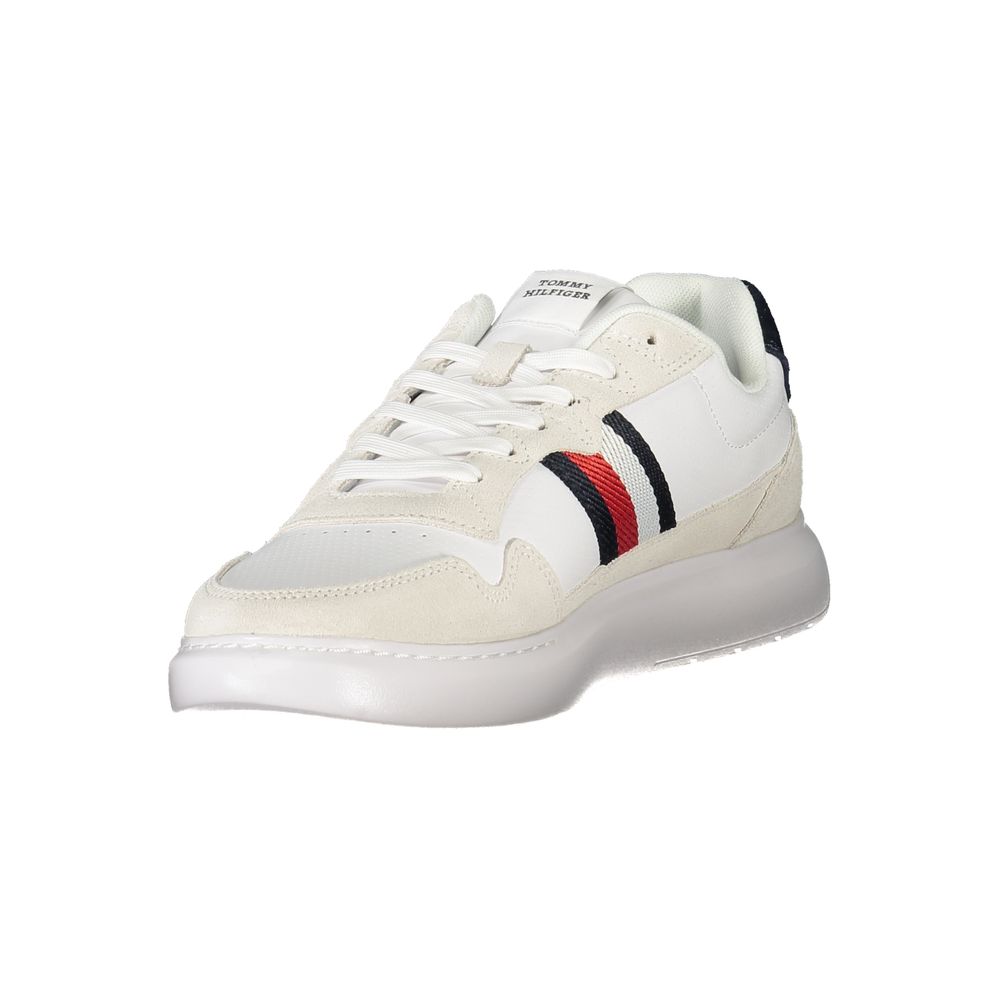 Tommy Hilfiger White Leather Men Sneaker