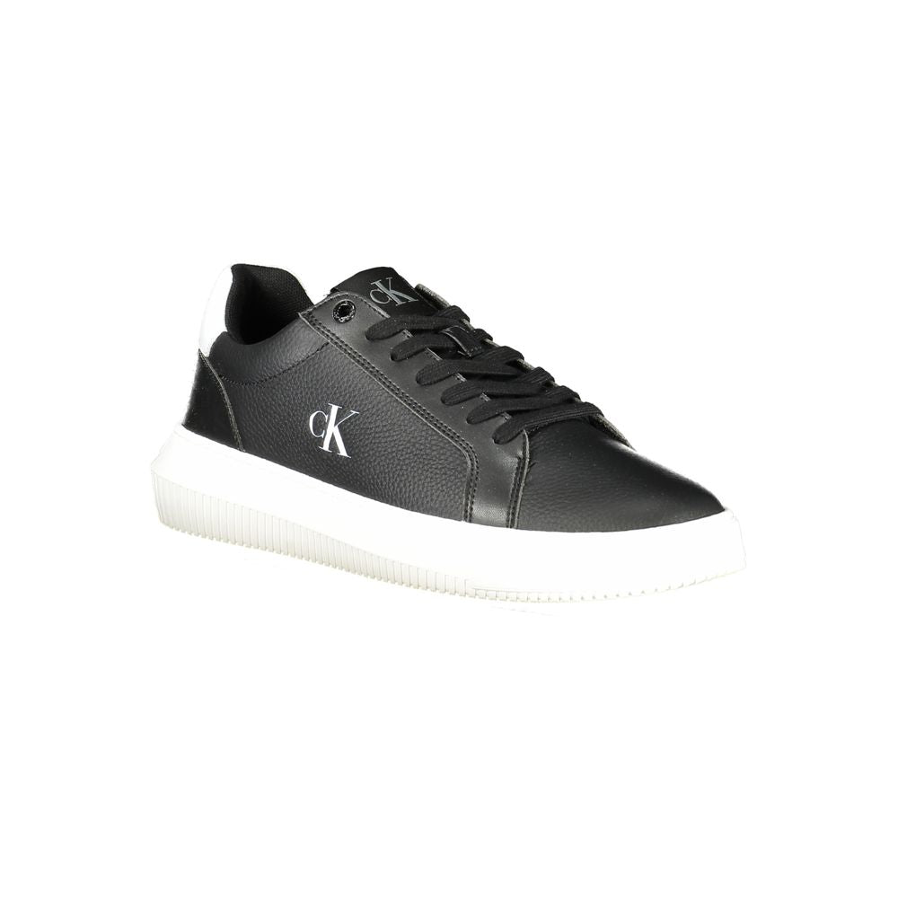 Calvin Klein Black Leather Men Sneaker - Luxe Marca