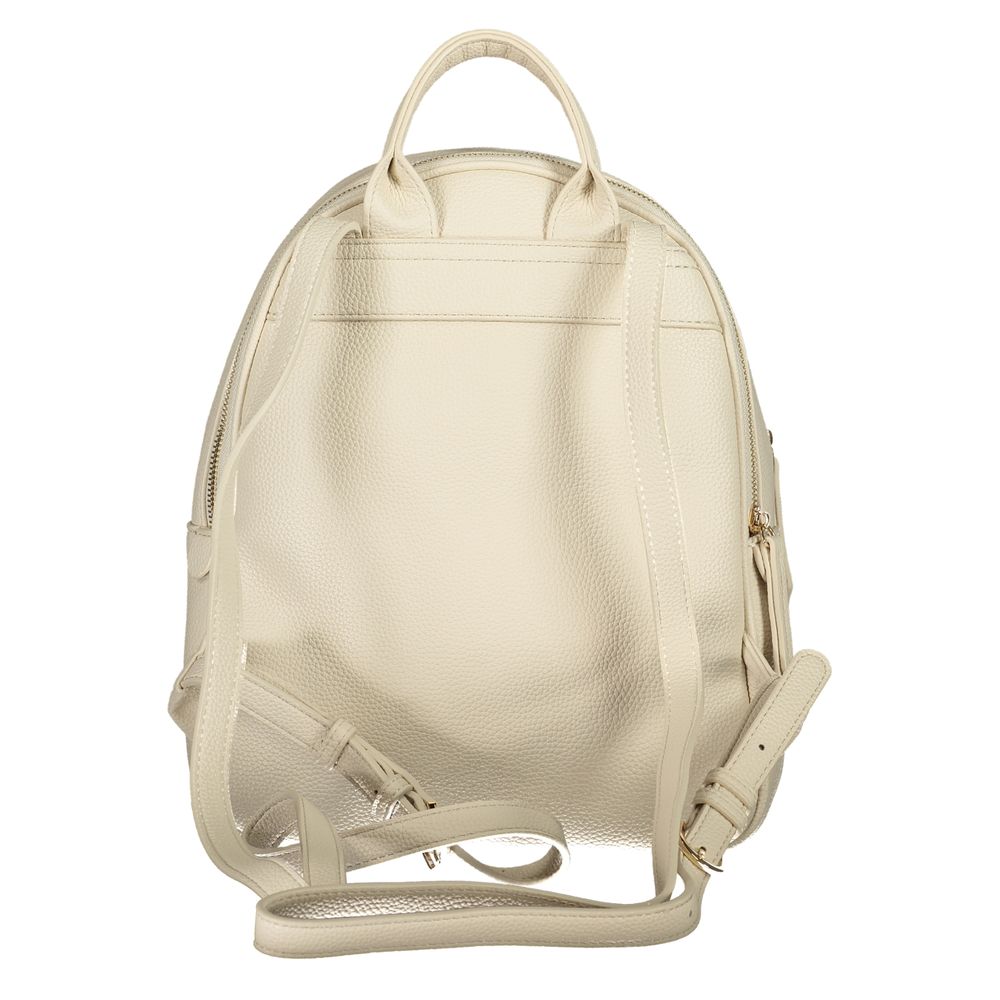 Mario Valentino Beige Polyurethane Women Backpack
