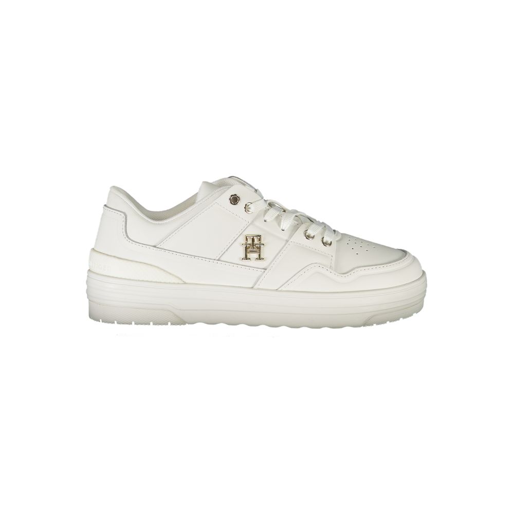 Tommy Hilfiger White Leather Women Sneaker - Luxe Marca