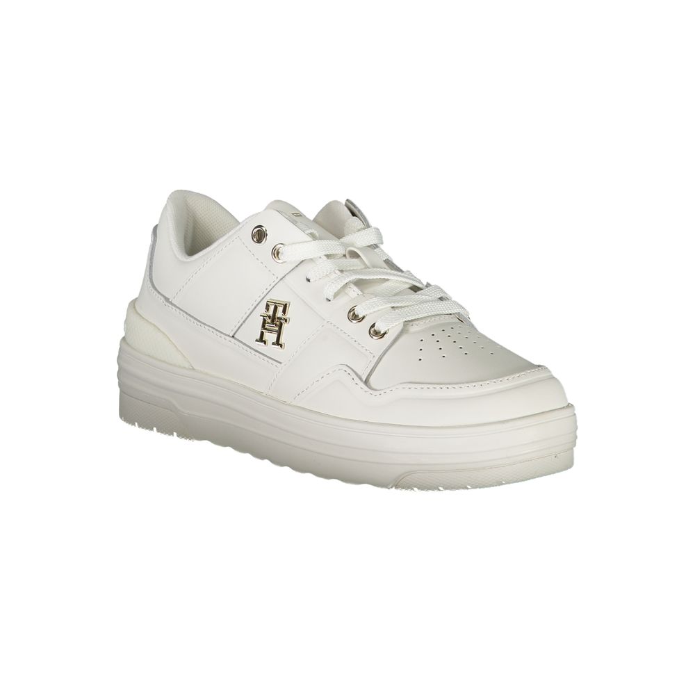 Tommy Hilfiger White Leather Women Sneaker - Luxe Marca