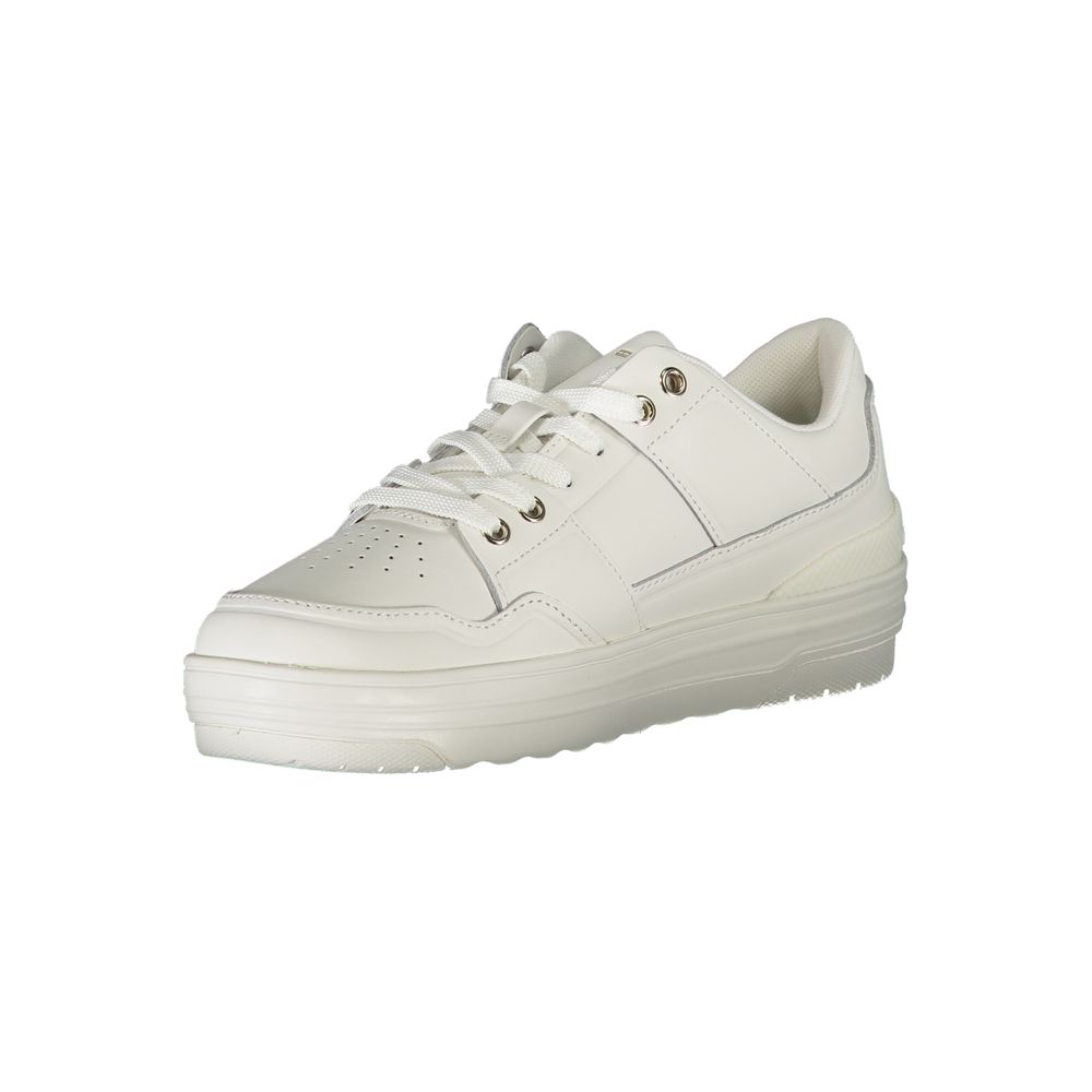 Tommy Hilfiger White Leather Women Sneaker - Luxe Marca