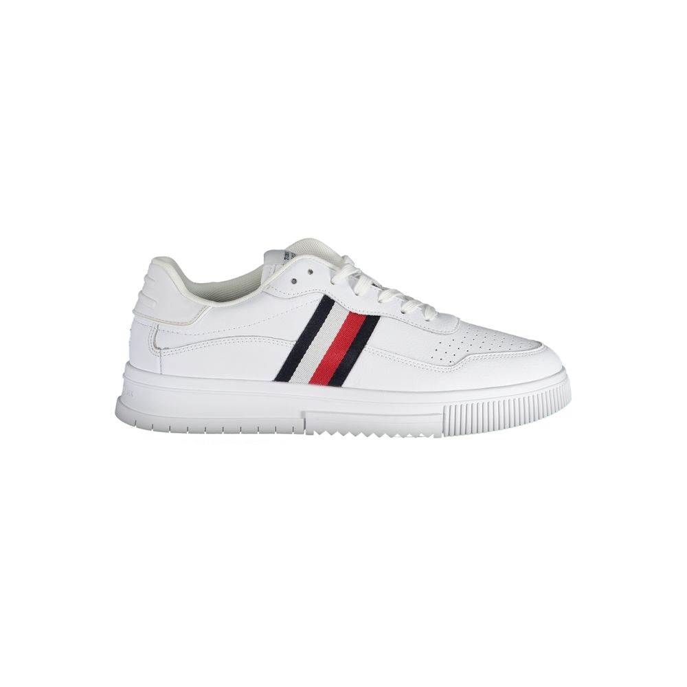 Tommy Hilfiger White Leather Men Sneaker - Luxe Marca