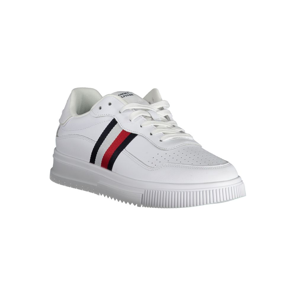 Tommy Hilfiger White Leather Men Sneaker - Luxe Marca