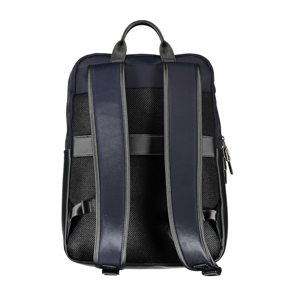 Tommy Hilfiger Blue Polyurethane Men's Backpack - Luxe Marca