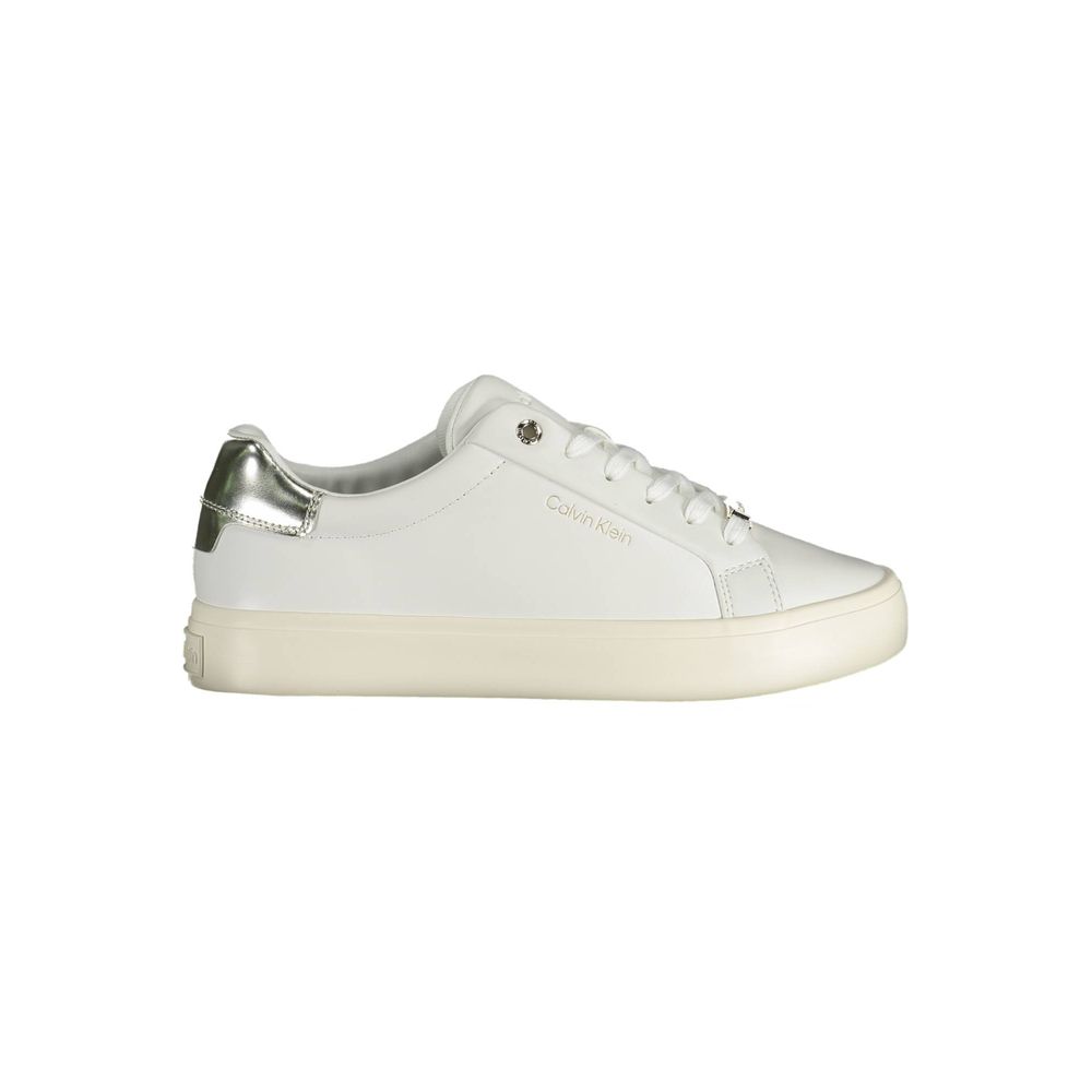 Calvin Klein Bianco Pelle Women Sneaker - Luxe Marca