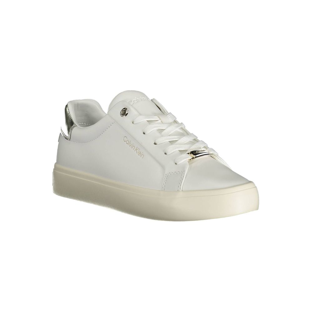 Calvin Klein Bianco Pelle Women Sneaker - Luxe Marca