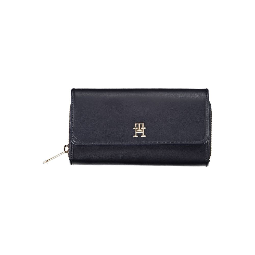 Tommy Hilfiger Blue Polyurethane Women Wallet - Luxe Marca