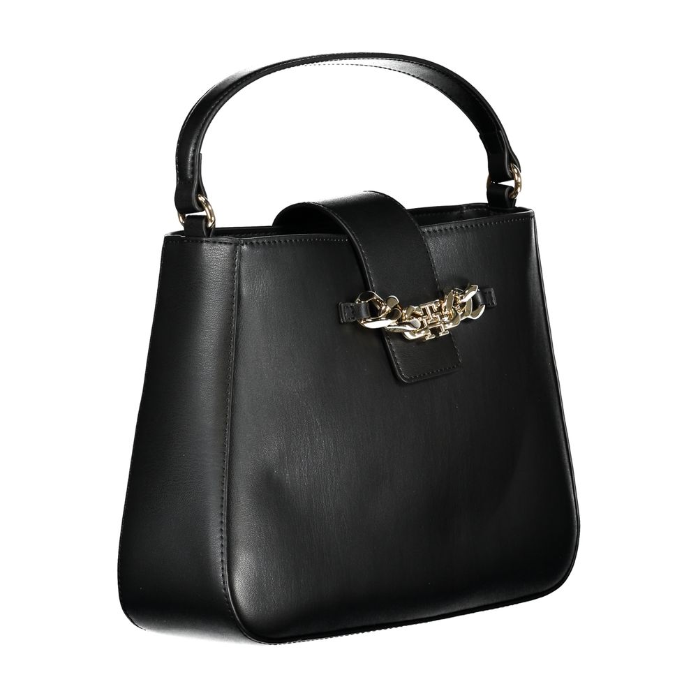 Tommy Hilfiger Nero Poliuretano Women Handbag - Luxe Marca