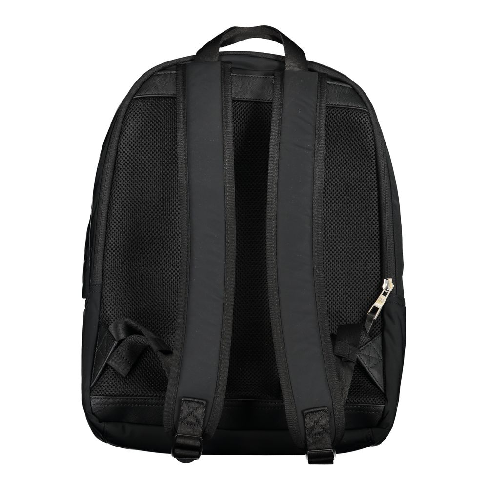 Tommy Hilfiger Black Polyester Men Backpack - Luxe Marca