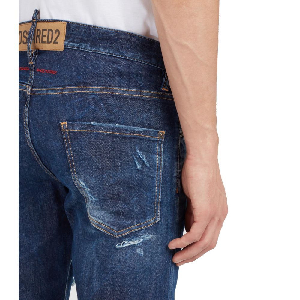 بنطال جينز وبنطال قطني أزرق من Dsquared²