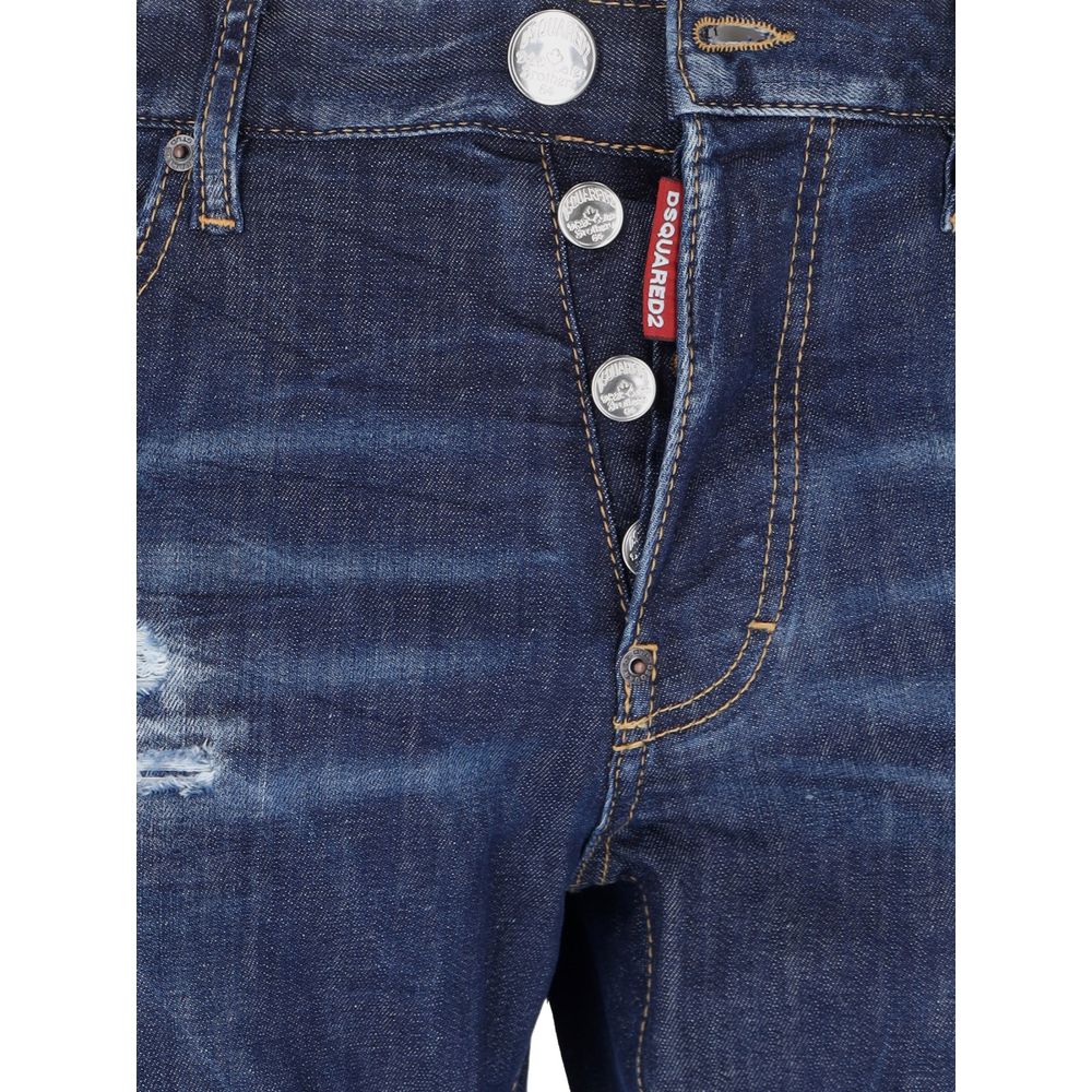 بنطال جينز وبنطال قطني أزرق من Dsquared²