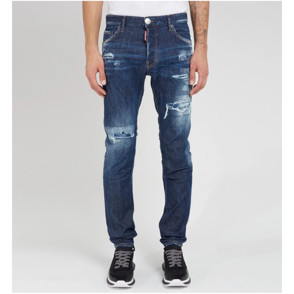بنطال جينز وبنطال قطني أزرق من Dsquared²