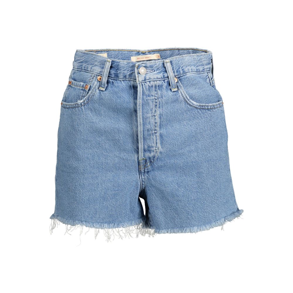 Levi's Blue Cotton Women Shorts - Luxe Marca