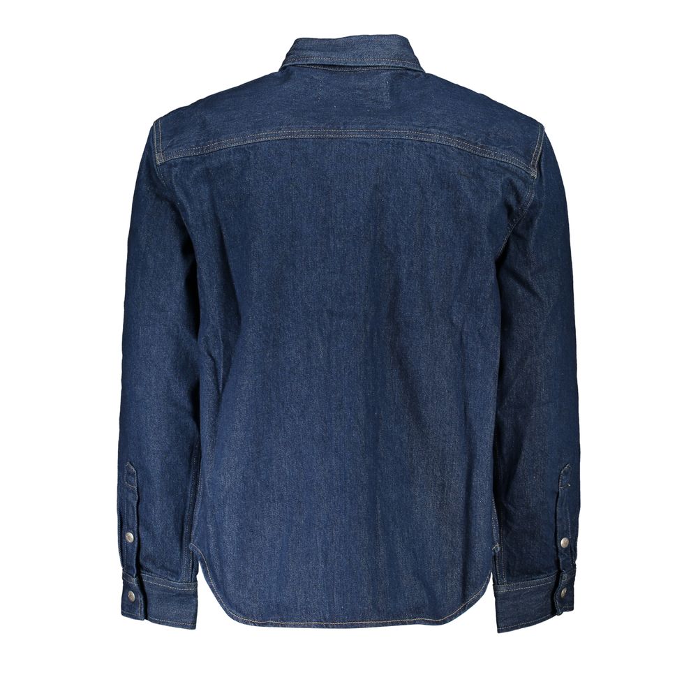 Calvin Klein Blu Cotton Men Jacket - Luxe Marca
