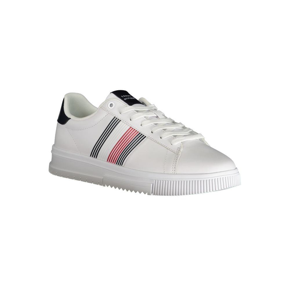 Tommy Hilfiger White Polyurethane Men Sneaker - Luxe Marca